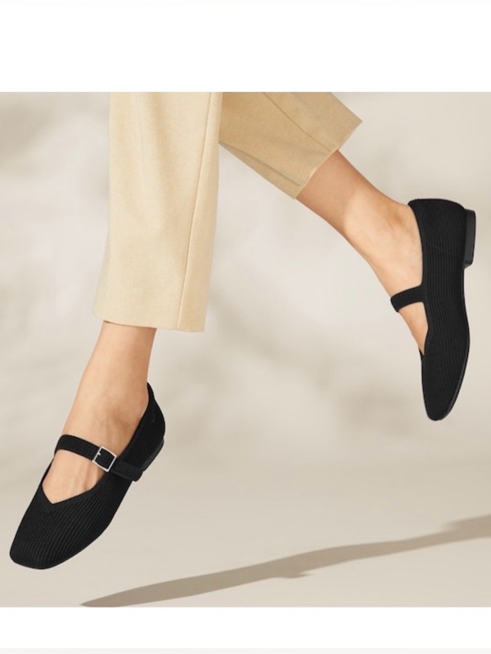 Vivaia Square-Toe Mary-Jane Margot Mary-Jane Black Size 39 US 8.5